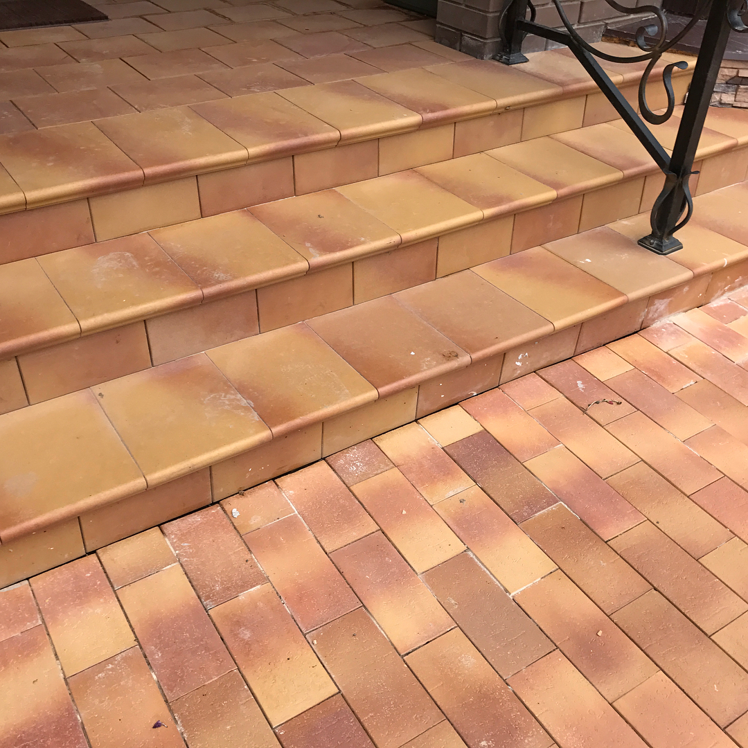 Клинкерная ступень флорентинер Stroher Keraplatte Terra 307 weizengelb, Stroeher