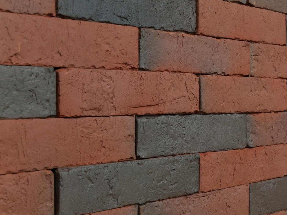 Облицовочный кирпич Кирово-Чепецк Аренберг ручной формовки полнотелый - 250x120x65 мм