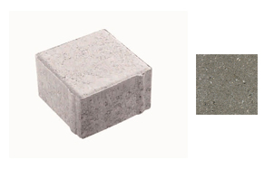 Плитка тротуарная, 100*100*40 мм, ЛА-Линия 3К.4, гладкая, серый, завод Выбор